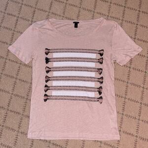 J. Crew T-shirt w embroidery NWOT XS